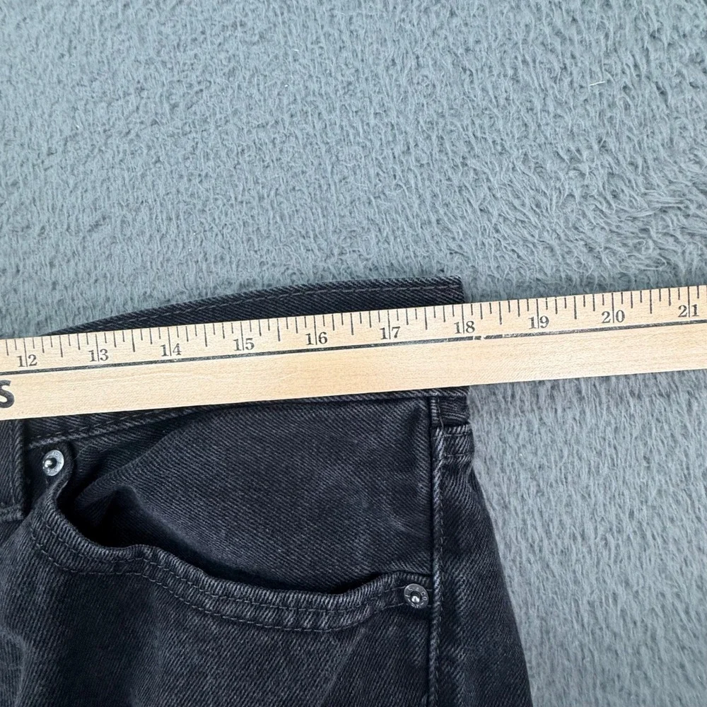 Levi's 505 Regular Fit Jeans Mens 36x29 Black Faded Straight Leg‎ Denim